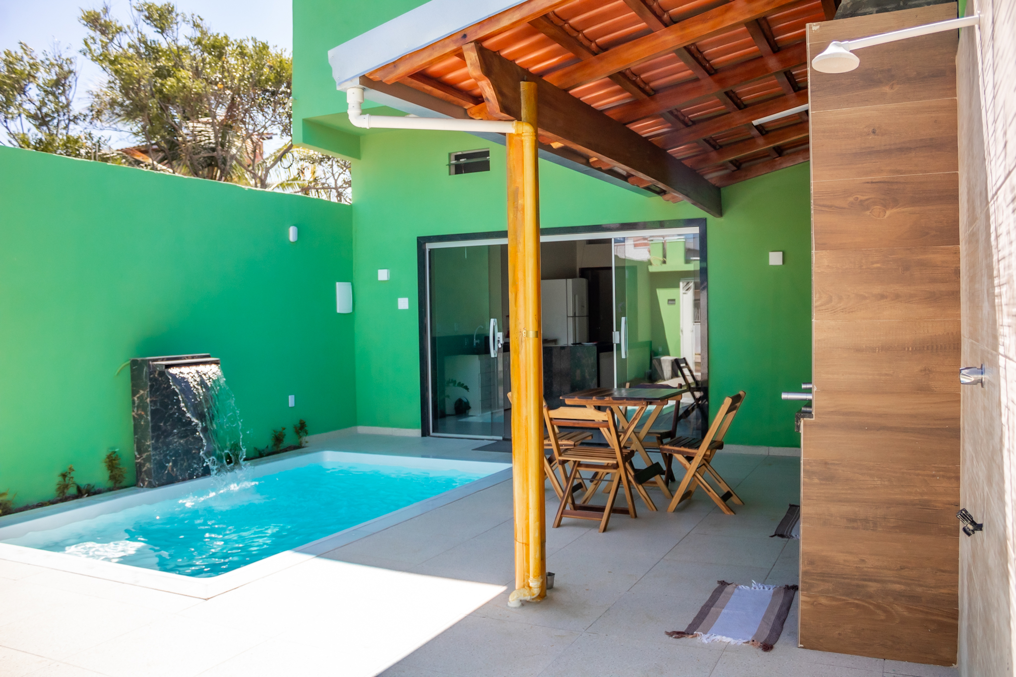 Piscina privativa da Casa Verde em Alcobaça-BA